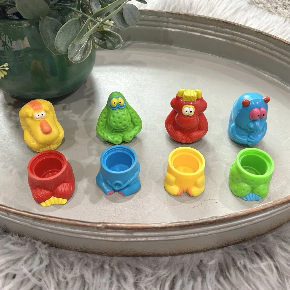 Burger King VTG 1991 Freaky Fellas Funsters‎ Lifesavers Kids Meal Toys SET OF 4